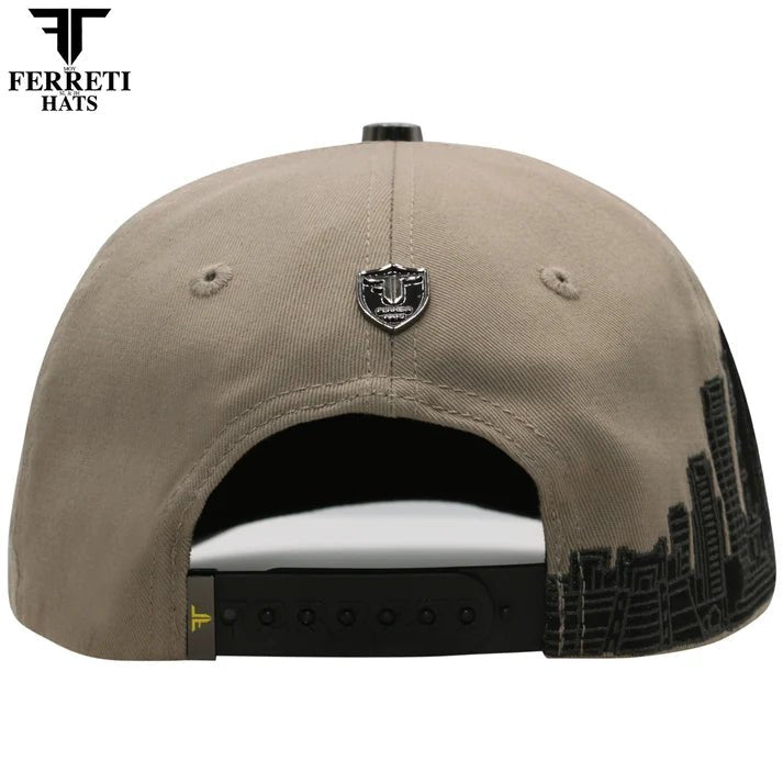 FERRETI HATS PREMIUM FT168 El Centenario Baseball Cap For Men - Beige - OriginalWestern.com