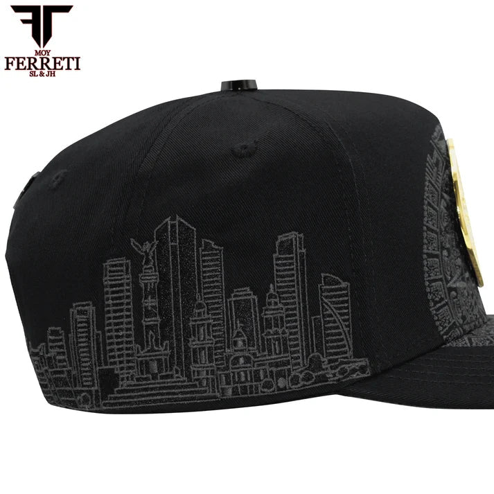 FERRETI HATS PREMIUM FT168 El Centenario Baseball Cap For Men - Black - OriginalWestern.com
