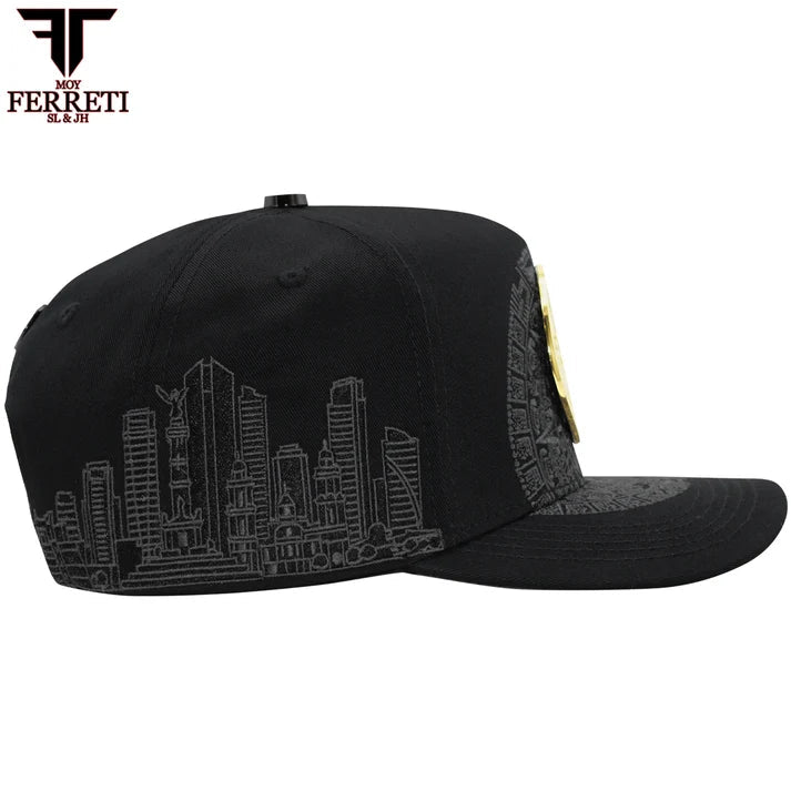 FERRETI HATS PREMIUM FT168 El Centenario Baseball Cap For Men - Black - OriginalWestern.com
