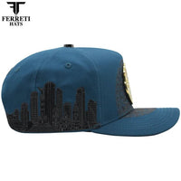 FERRETI HATS PREMIUM FT168 El Centenario Baseball Cap For Men - Blue - OriginalWestern.com