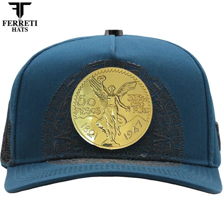 FERRETI HATS PREMIUM FT168 El Centenario Baseball Cap For Men - Blue - OriginalWestern.com