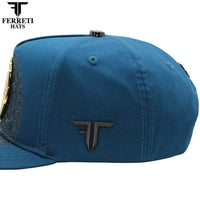 FERRETI HATS PREMIUM FT168 El Centenario Baseball Cap For Men - Blue - OriginalWestern.com