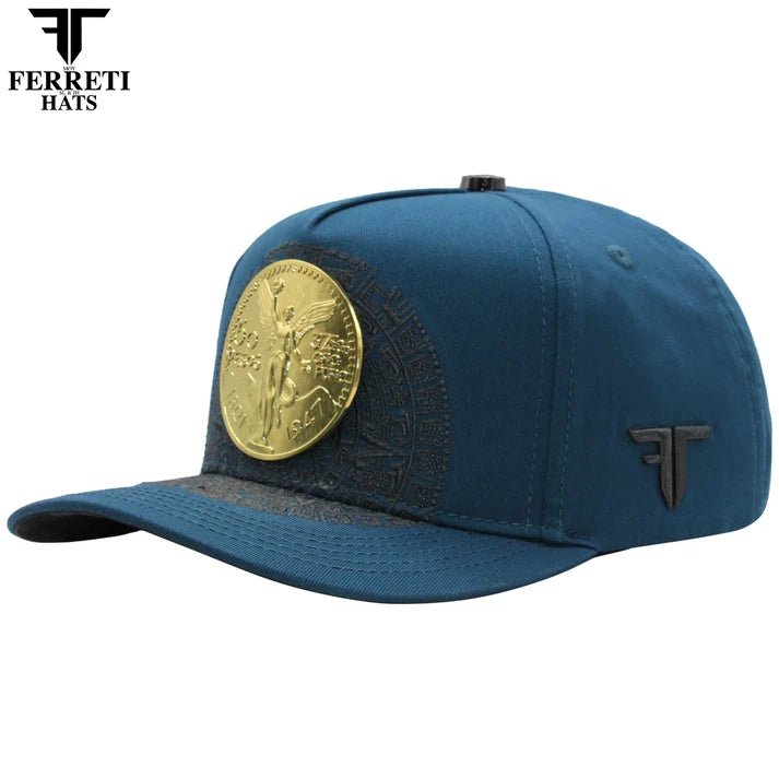 FERRETI HATS PREMIUM FT168 El Centenario Baseball Cap For Men - Blue - OriginalWestern.com