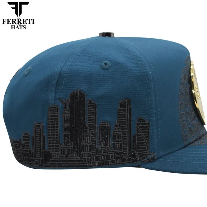 FERRETI HATS PREMIUM FT168 El Centenario Baseball Cap For Men - Blue - OriginalWestern.com
