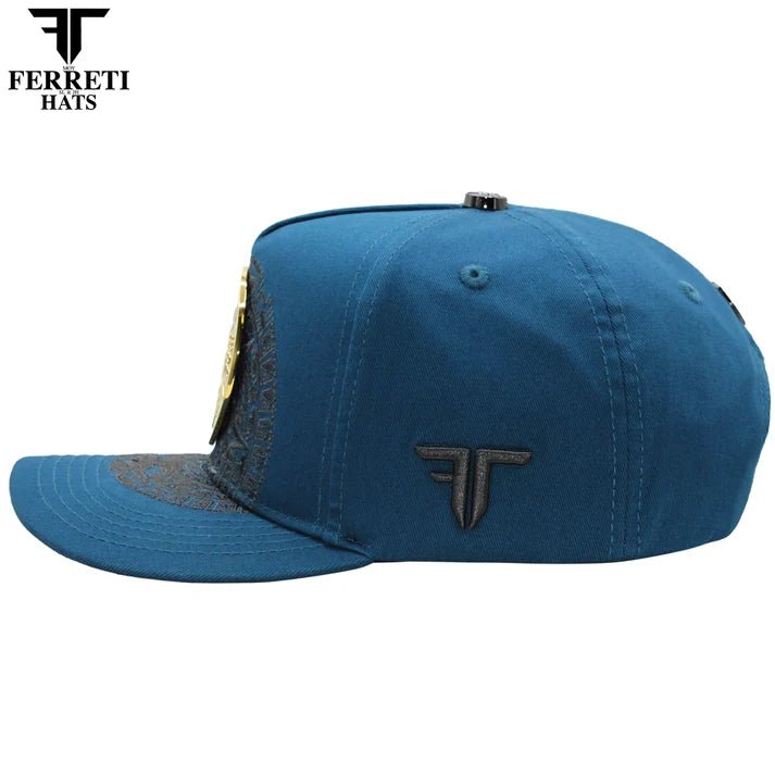 FERRETI HATS PREMIUM FT168 El Centenario Baseball Cap For Men - Blue - OriginalWestern.com
