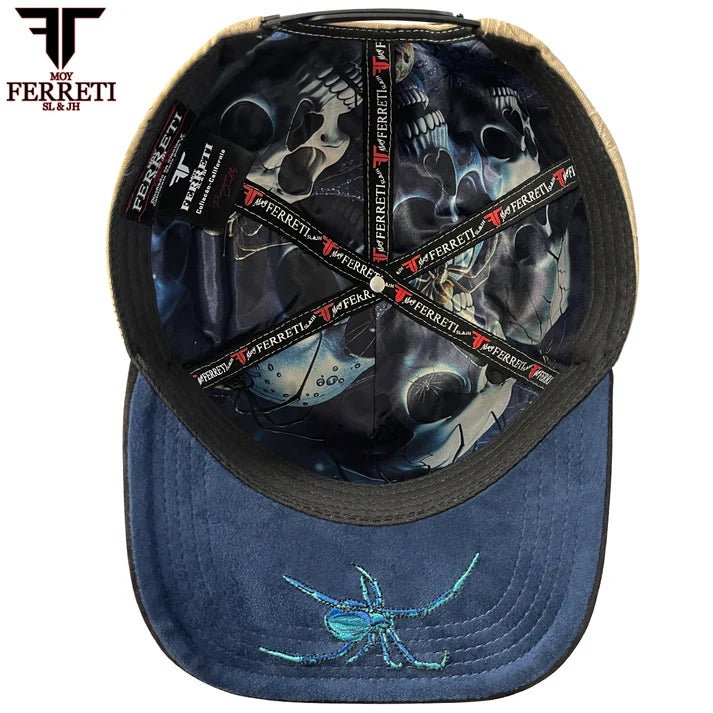 FERRETI HATS PREMIUM FT169 The Skull Baseball Cap For Men - Beige - OriginalWestern.com