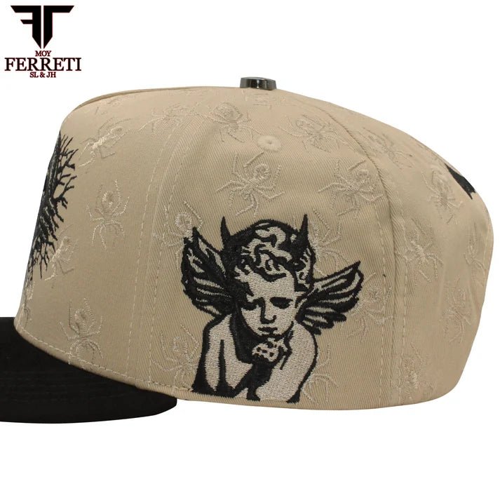 FERRETI HATS PREMIUM FT169 The Skull Baseball Cap For Men - Beige - OriginalWestern.com