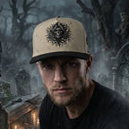FERRETI HATS PREMIUM FT169 The Skull Baseball Cap For Men - Beige - OriginalWestern.com