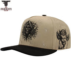 FERRETI HATS PREMIUM FT169 The Skull Baseball Cap For Men - Beige - OriginalWestern.com