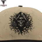 FERRETI HATS PREMIUM FT169 The Skull Baseball Cap For Men - Beige - OriginalWestern.com