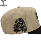 FERRETI HATS PREMIUM FT169 The Skull Baseball Cap For Men - Beige - OriginalWestern.com