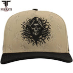 FERRETI HATS PREMIUM FT169 The Skull Baseball Cap For Men - Beige - OriginalWestern.com