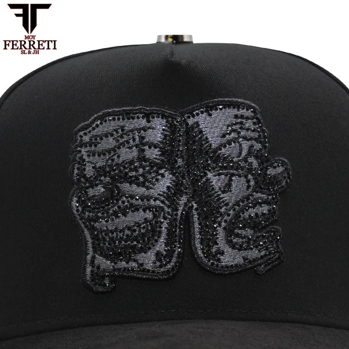 FERRETI HATS PREMIUM FT171 Smile Baseball Cap For Men - Black - OriginalWestern.com