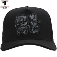 FERRETI HATS PREMIUM FT171 Smile Baseball Cap For Men - Black - OriginalWestern.com