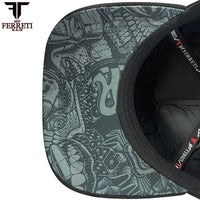 FERRETI HATS PREMIUM FT171 Smile Baseball Cap For Men - Black - OriginalWestern.com