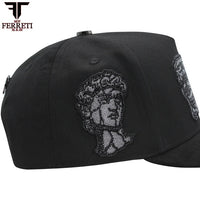 FERRETI HATS PREMIUM FT171 Smile Baseball Cap For Men - Black - OriginalWestern.com
