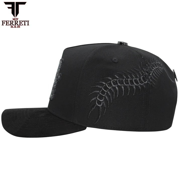 FERRETI HATS PREMIUM FT171 Smile Baseball Cap For Men - Black - OriginalWestern.com