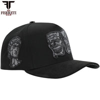 FERRETI HATS PREMIUM FT171 Smile Baseball Cap For Men - Black - OriginalWestern.com