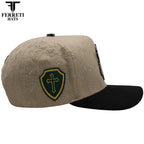 FERRETI HATS PREMIUM FT172 San Judas Baseball Cap For Men - Beige - OriginalWestern.com
