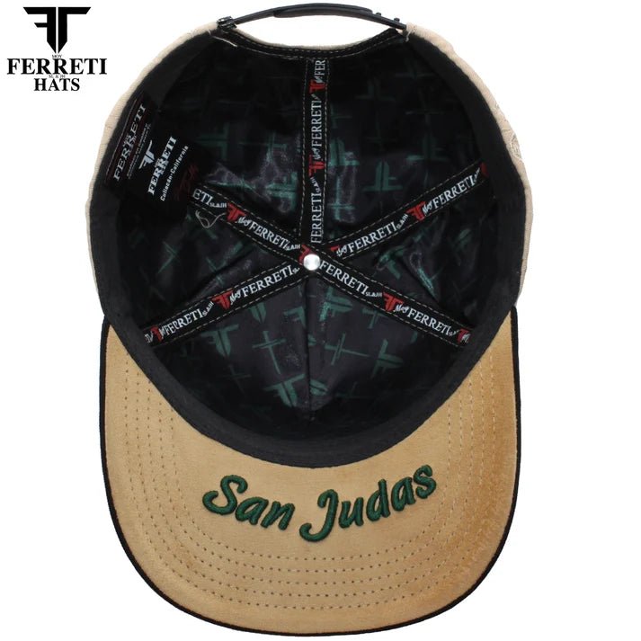 FERRETI HATS PREMIUM FT172 San Judas Baseball Cap For Men - Beige - OriginalWestern.com