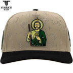 FERRETI HATS PREMIUM FT172 San Judas Baseball Cap For Men - Beige - OriginalWestern.com