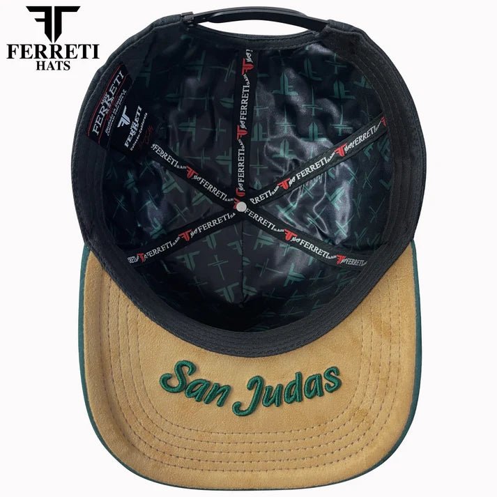 FERRETI HATS PREMIUM FT172 San Judas Tadeo Baseball Cap For Men - Black - OriginalWestern.com