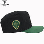 FERRETI HATS PREMIUM FT172 San Judas Tadeo Baseball Cap For Men - Black - OriginalWestern.com