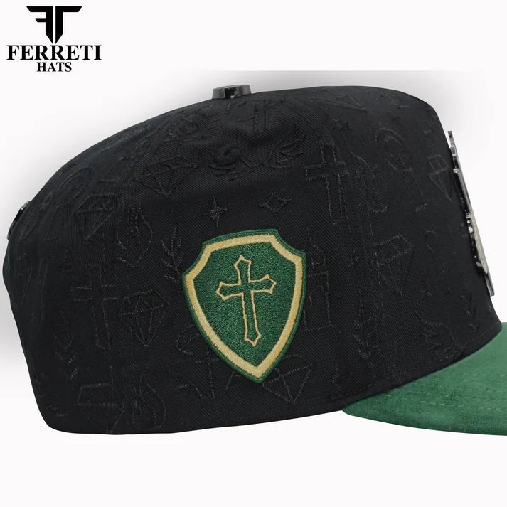FERRETI HATS PREMIUM FT172 San Judas Tadeo Baseball Cap For Men - Black - OriginalWestern.com
