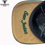 FERRETI HATS PREMIUM FT172 San Judas Tadeo Baseball Cap For Men - Black - OriginalWestern.com