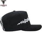 FERRETI HATS PREMIUM FT173 White Cross Baseball Cap For Men - Black - OriginalWestern.com