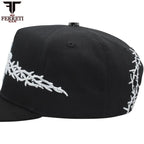 FERRETI HATS PREMIUM FT173 White Cross Baseball Cap For Men - Black - OriginalWestern.com