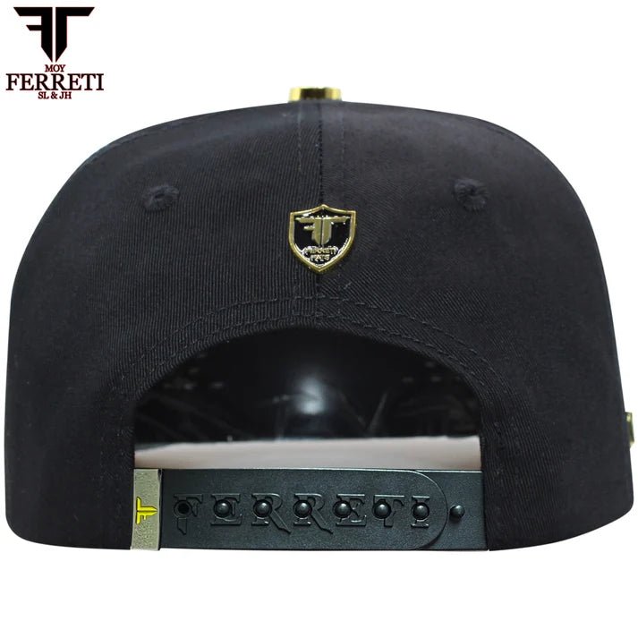 FERRETI HATS PREMIUM FT174 La Muerte Baseball Cap For Men - Black - OriginalWestern.com