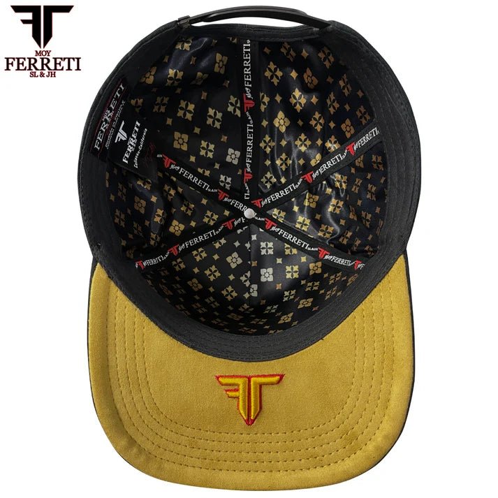 FERRETI HATS PREMIUM FT174 La Muerte Baseball Cap For Men - Black - OriginalWestern.com