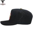 FERRETI HATS PREMIUM FT174 La Muerte Baseball Cap For Men - Black - OriginalWestern.com