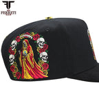 FERRETI HATS PREMIUM FT174 La Muerte Baseball Cap For Men - Black - OriginalWestern.com