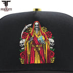 FERRETI HATS PREMIUM FT174 La Muerte Baseball Cap For Men - Black - OriginalWestern.com