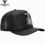 FERRETI HATS PREMIUM FT175 La Muerte Baseball Cap For Men - Black - OriginalWestern.com