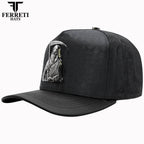 FERRETI HATS PREMIUM FT175 La Muerte Baseball Cap For Men - Black - OriginalWestern.com