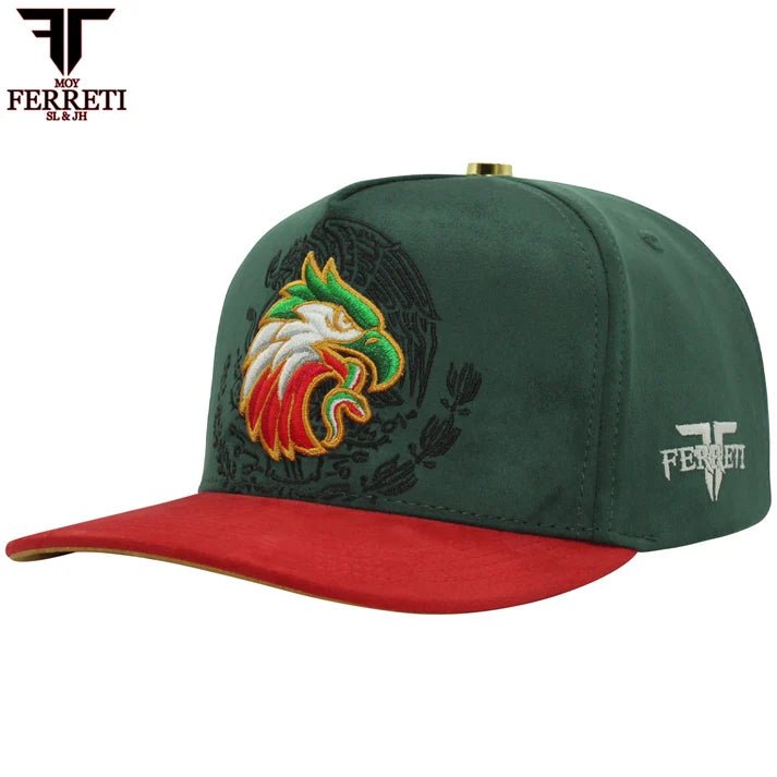 FERRETI HATS PREMIUM FT176 Mexico Green Baseball Cap for Men - OriginalWestern.com