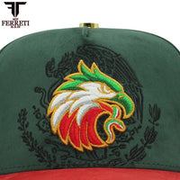 FERRETI HATS PREMIUM FT176 Mexico Green Baseball Cap for Men - OriginalWestern.com