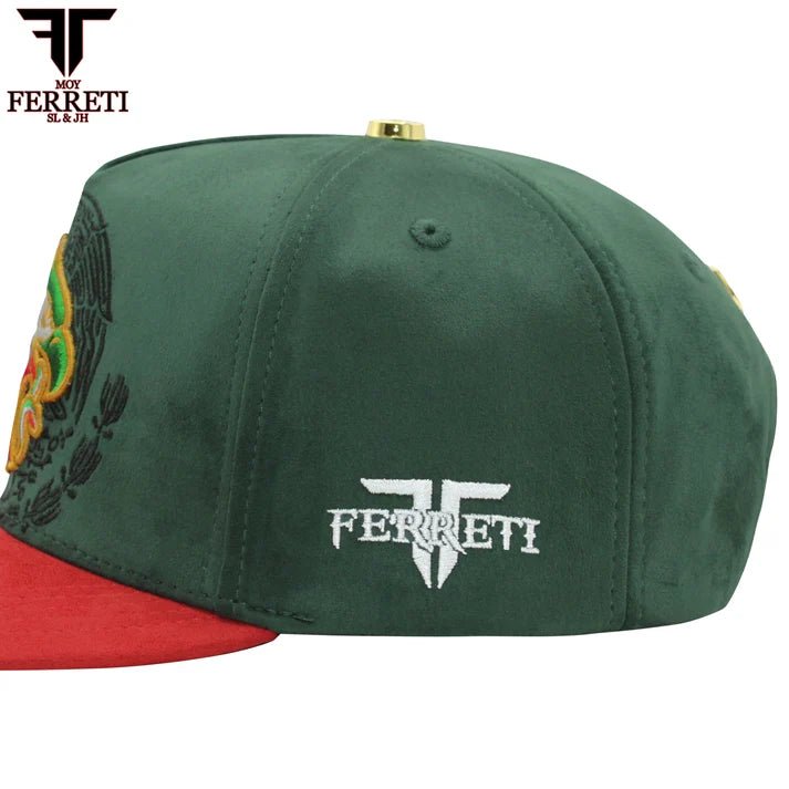 FERRETI HATS PREMIUM FT176 Mexico Green Baseball Cap for Men - OriginalWestern.com