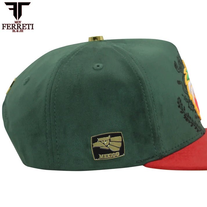 FERRETI HATS PREMIUM FT176 Mexico Green Baseball Cap for Men - OriginalWestern.com