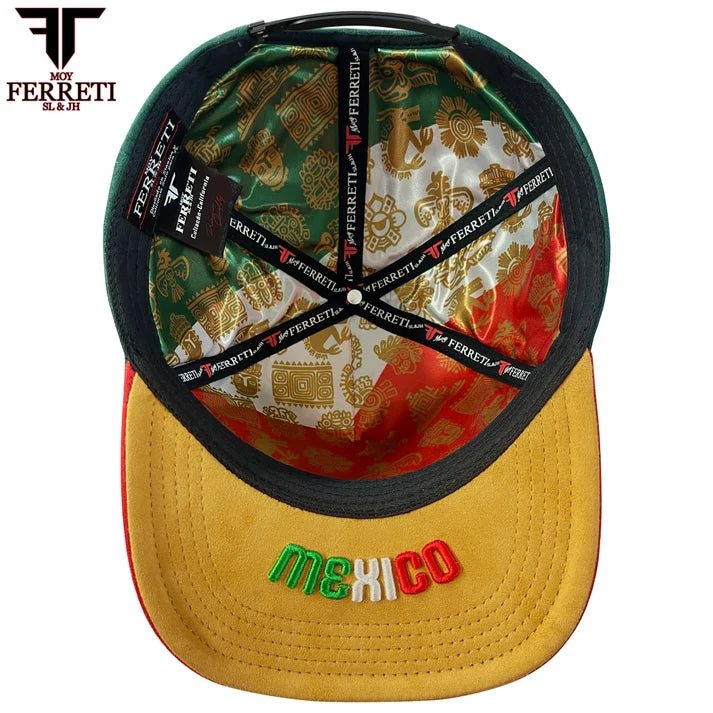 FERRETI HATS PREMIUM FT176 Mexico Green Baseball Cap for Men - OriginalWestern.com