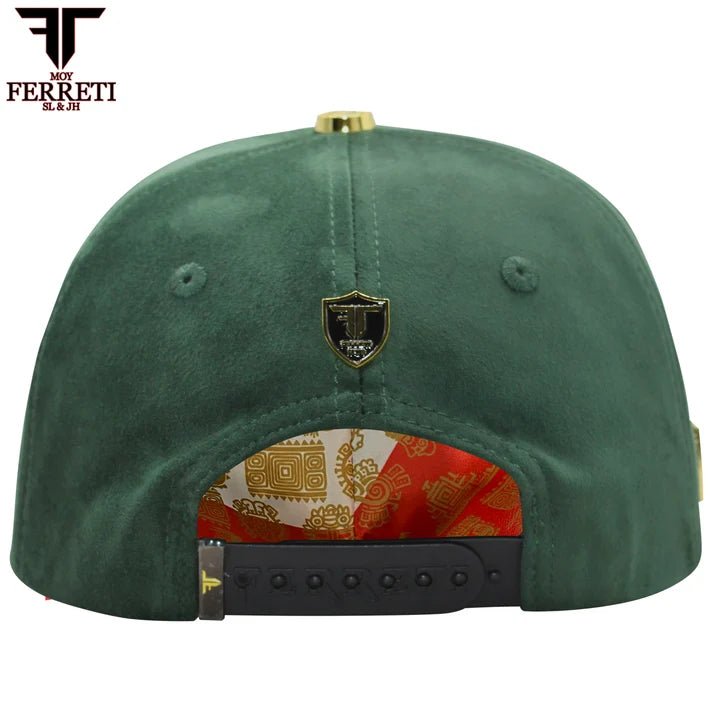 FERRETI HATS PREMIUM FT176 Mexico Green Baseball Cap for Men - OriginalWestern.com