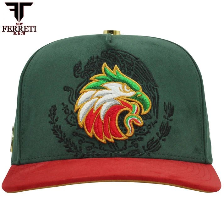 FERRETI HATS PREMIUM FT176 Mexico Green Baseball Cap for Men - OriginalWestern.com