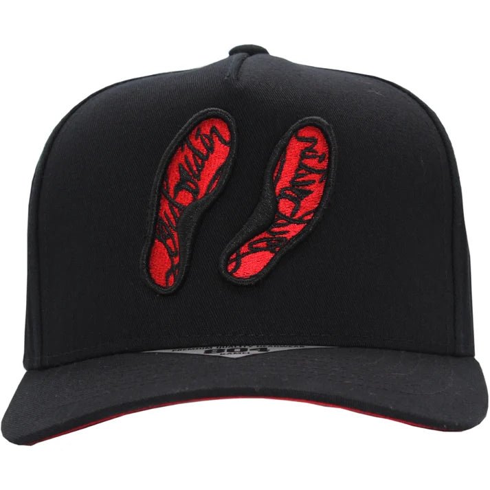 FERRETI HATS PREMIUM FT18 Red Sole Baseball Cap For Men - Black - OriginalWestern.com