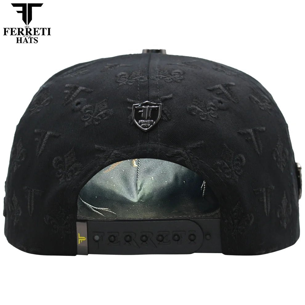 FERRETI HATS PREMIUM FT180 Roosters Baseball Cap For Men - Black - OriginalWestern.com