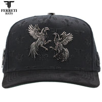 FERRETI HATS PREMIUM FT180 Roosters Baseball Cap For Men - Black - OriginalWestern.com