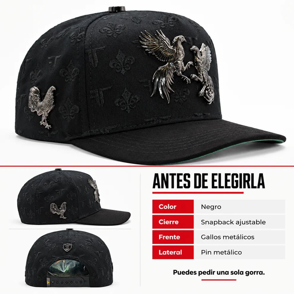 FERRETI HATS PREMIUM FT180 Roosters Baseball Cap For Men - Black - OriginalWestern.com