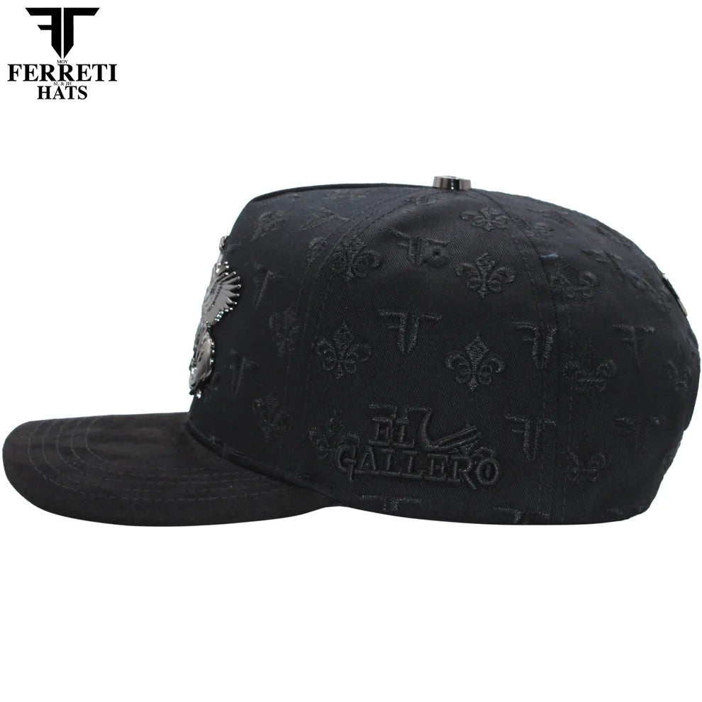 FERRETI HATS PREMIUM FT180 Roosters Baseball Cap For Men - Black - OriginalWestern.com